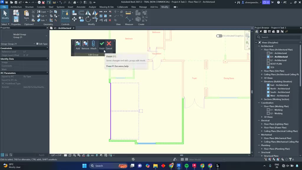 Repositioning a garage and corner office